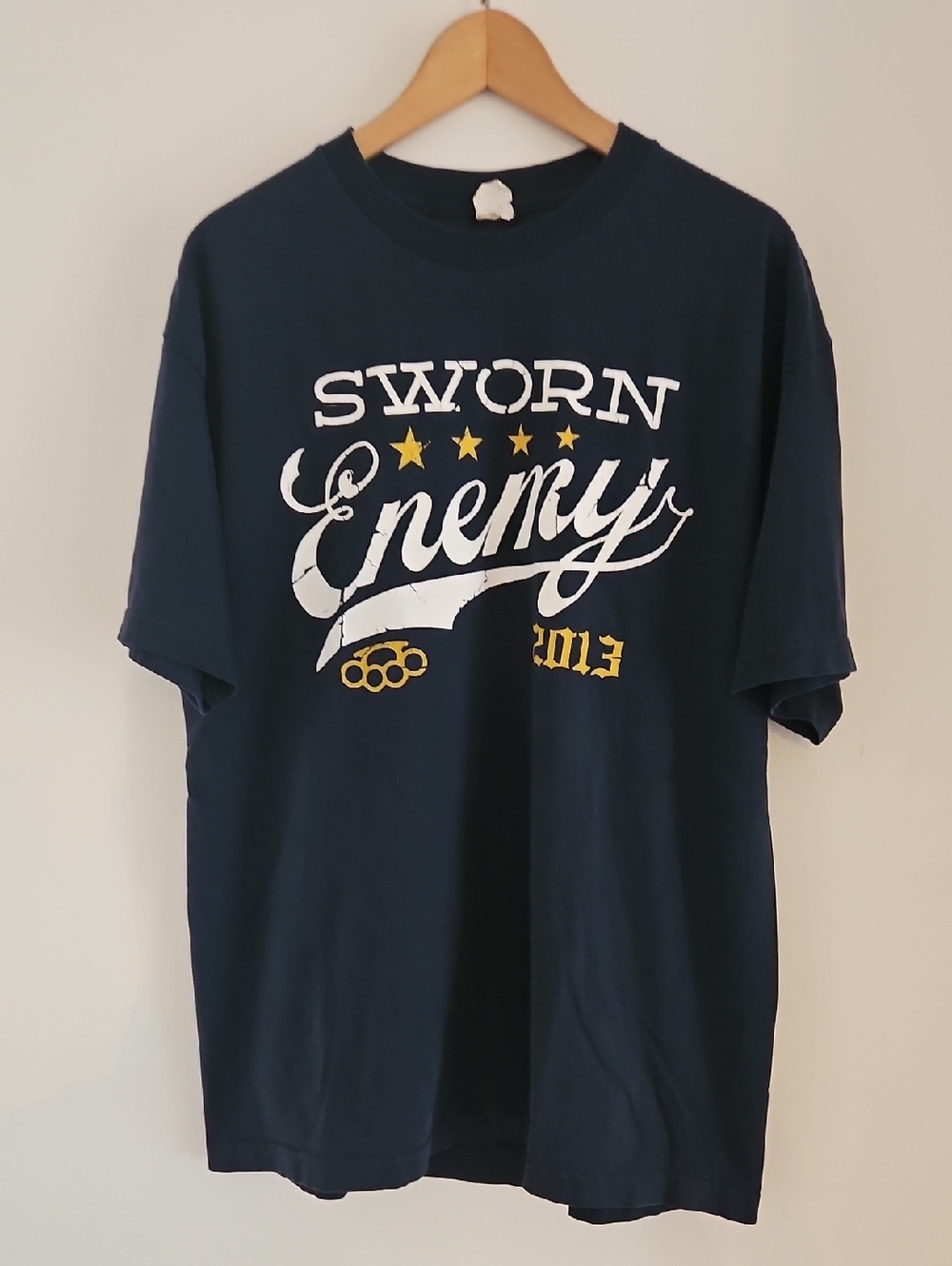 Sworn Enemy Shirt Extra Large No Apologies Hardcore Metalcore Band Tour 2013